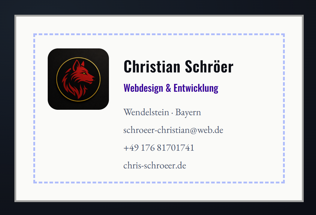 Visitenkarten-Design